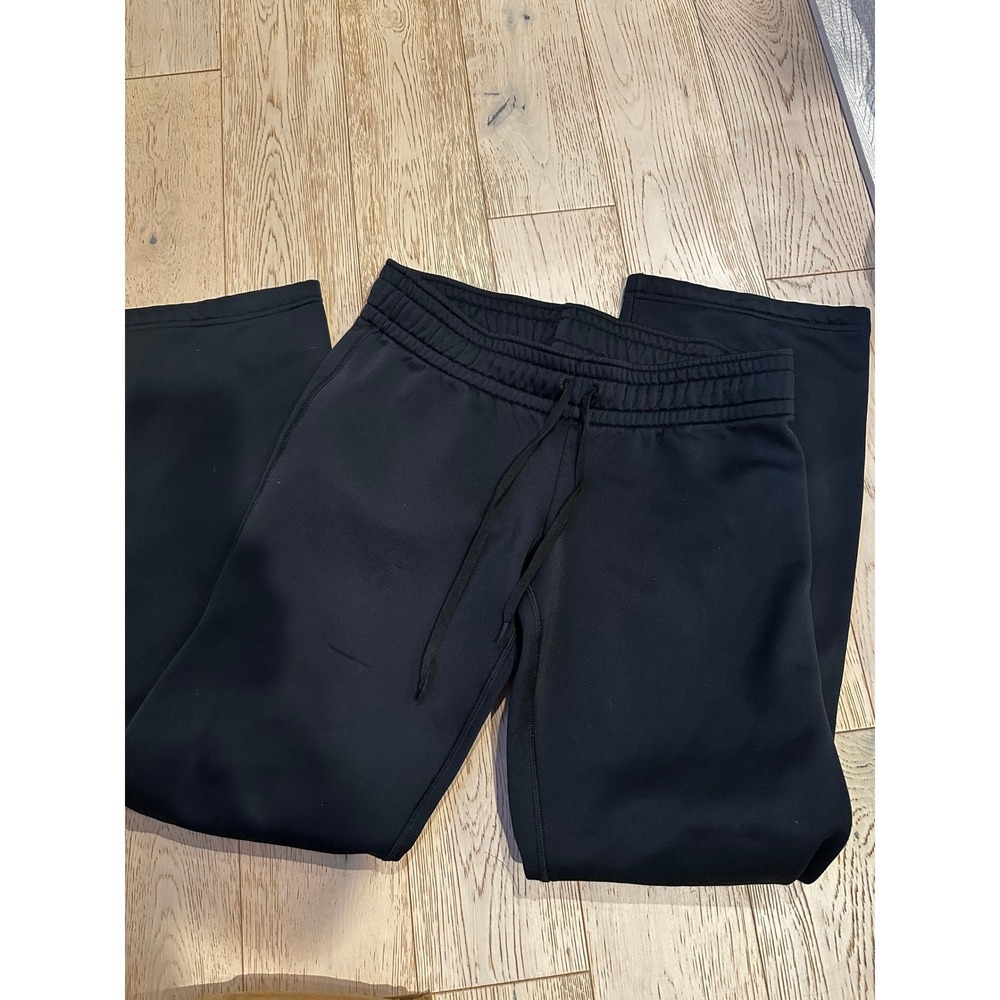 Under Armour Mens Athletic Sweatpants Black Drawstring Straight Leg Pants